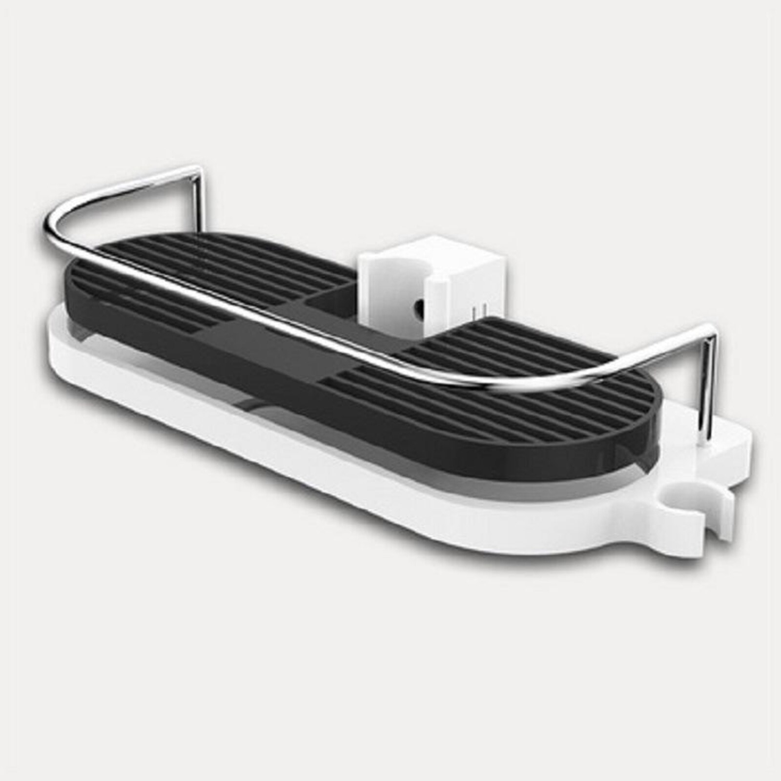 Multifunctionele douchecaddy badkamerplank organizer douchestang ladehouder eenvoudig te installeren