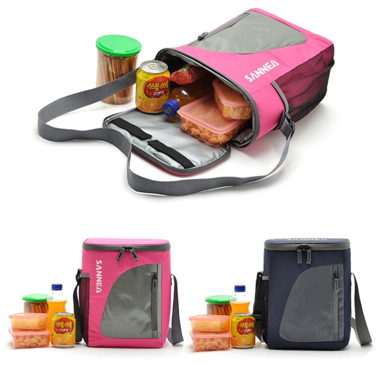 brand cooler bag insulated cool shoulder bags picnic ice pack thermo lunch box food milk fresh insulation bag