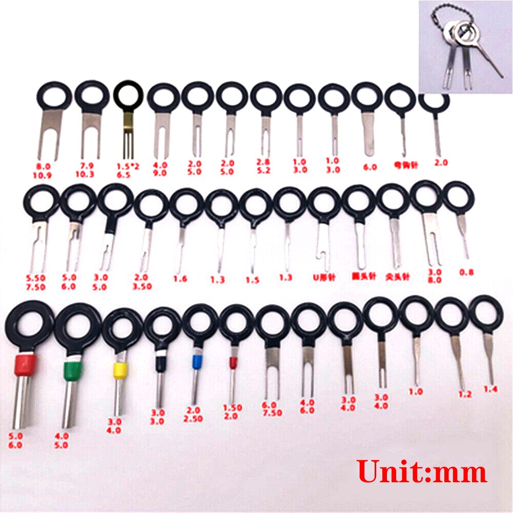 41PC Wire Terminal Removal Tool Car Electrical Wiring Crimp Connector Pin Kit