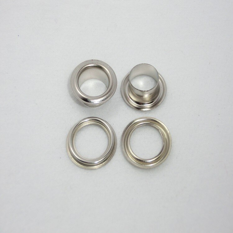 Ojales plateados de 18mm para carteles, ojales de lona marina, 500 unidades por paquete