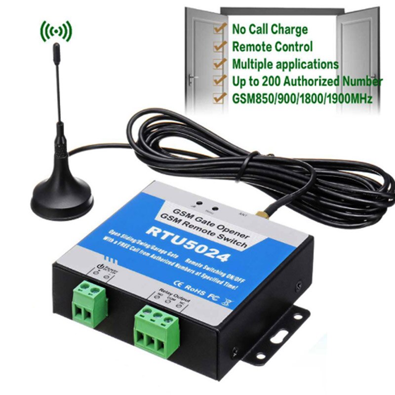 RTU5024 gsm relay sms call remote controller gsm gate opener switch for control home appliance ( RTU 5024 ) parking systems