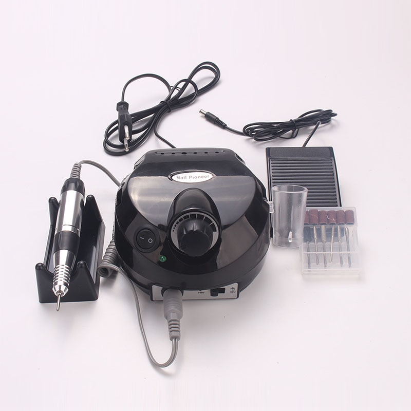 25000 RPM Electric Nail Drill Machine Manicure Nail Drill Bits Set Pedicure Sanding Equipment Miling Cutter File Left Hand Tool