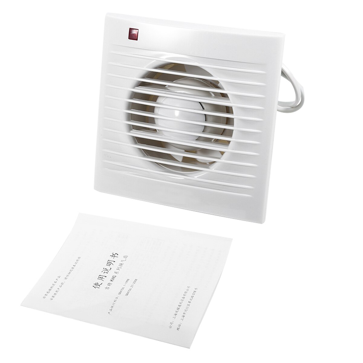 36db 220V 4/6" Ventilating Exhaust Extractor Fan For Bathroom Toilet Kitchen Window Wall Mounted: 6