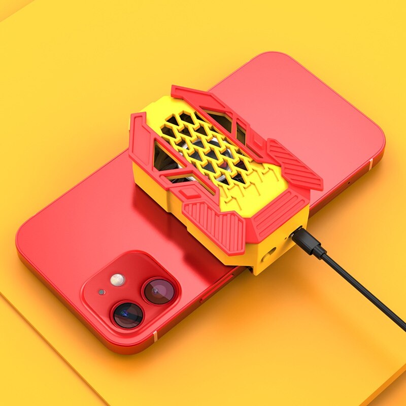 Engelenvleugels Mobiele Telefoon Cooler Portable Radiator Usb Koelventilator Game Koeler Para Celular Voor Iphone 11 12 Xiaomi Samsung s21