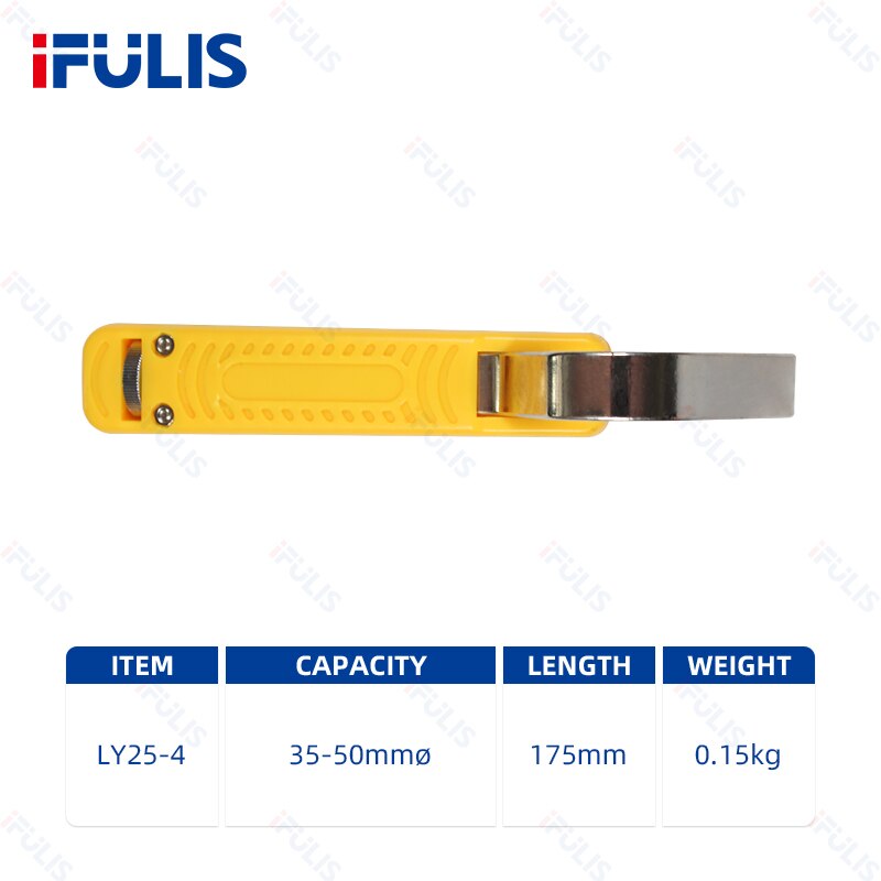Adjustable Insulation round wire Stripper Rubber Handle Cable Stripper Stripping Wires And Removing Insulation Layer Strip: LY25-4