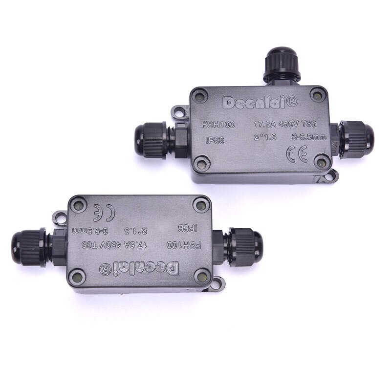 Junction Box IP66 Waterdicht Uv Zonneplek Outdoor Meerdere Manieren Plastic Aansluitkastje Case Kabel Draad Connector Beschermen