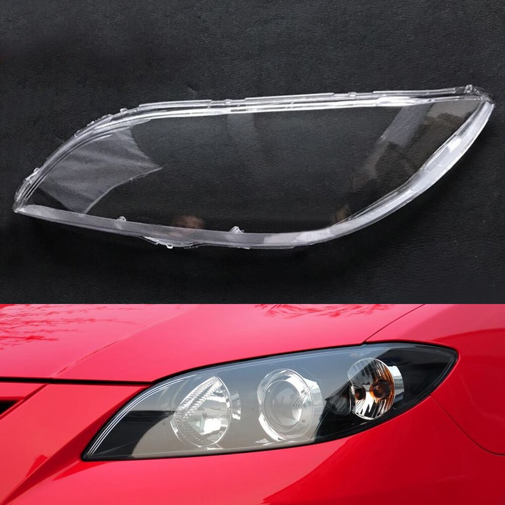 Headlamp Lens For Mazda 3 2006 Headlight Cover Car Replacement Auto Shell ( Sedan): Driver Side