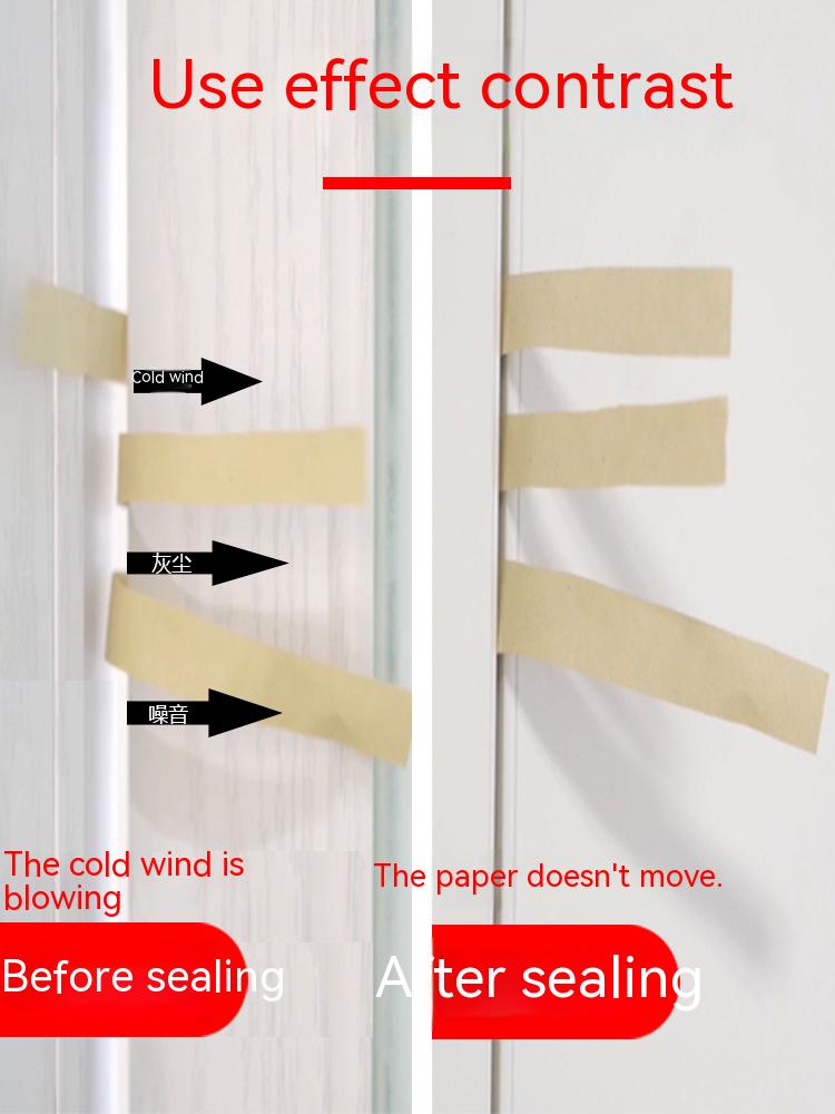 Dør- og vinduestætningsliste, vindtæt vindue, varm isolering, tyverisikringsdør i aluminiumslegering, dørsøm, lydisolering i dørbunden