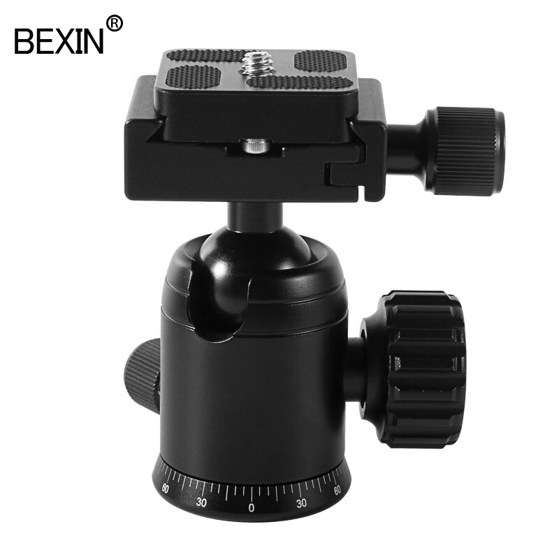 Panoramic ball head aluminum alloy 360 degree horizontal rotation arca swiss tripod head suitable for SLR camera monopod tripod: S30A
