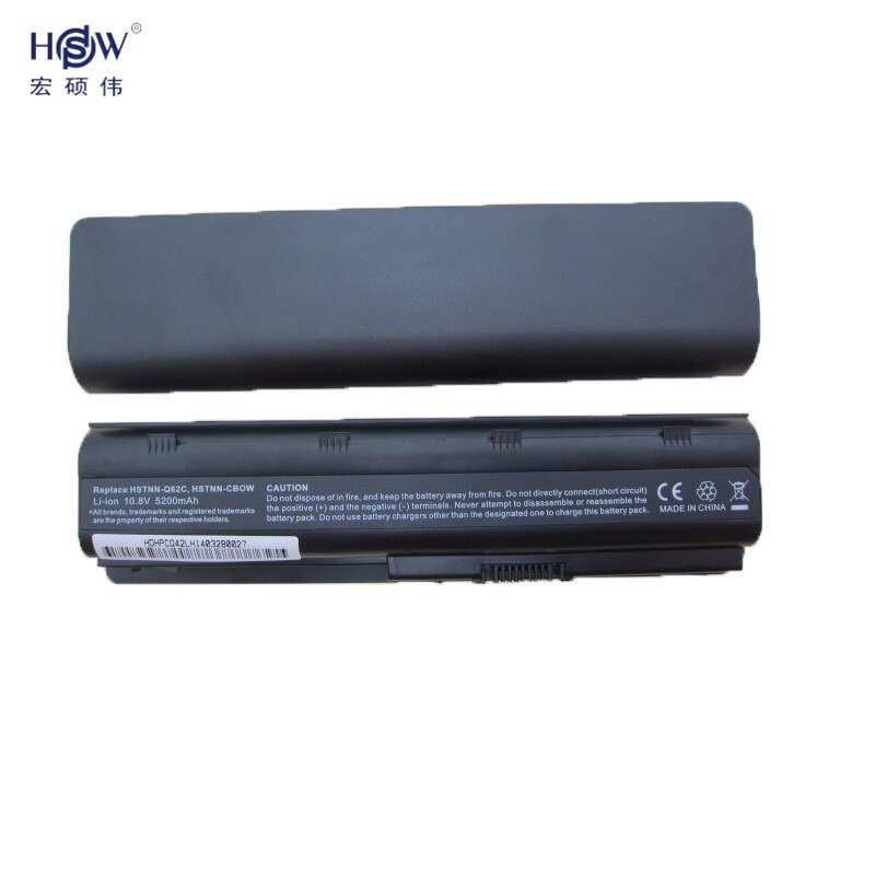 HSW 5200MAH 6cells battery notebook laptop battery FOR HP Compaq MU06 MU09 CQ42 CQ32 G62 G72 G42 593553-001 DM4 battery battery