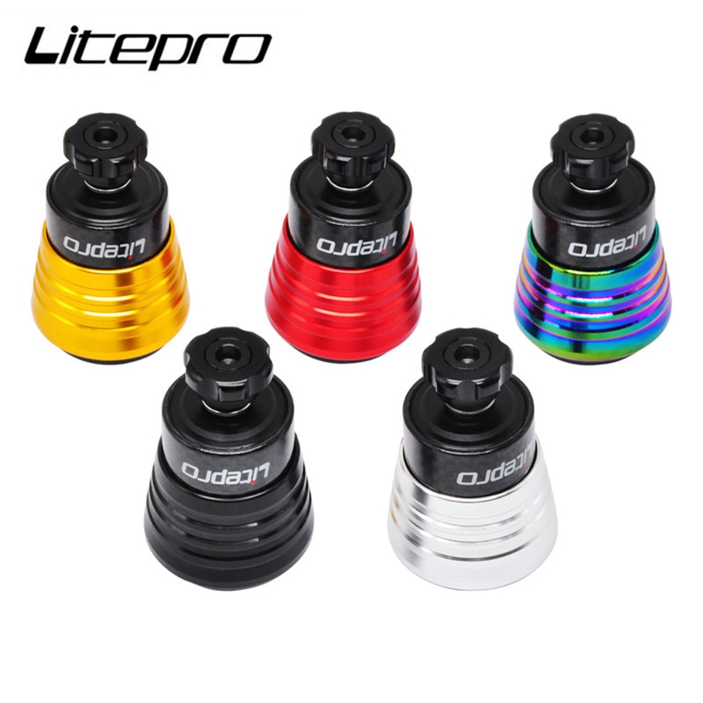 Litepro Folding Bike Carbon Fiber Rear Shock Suspension Spring Titanium Axle Shock Absorber For Brompton Bicycle