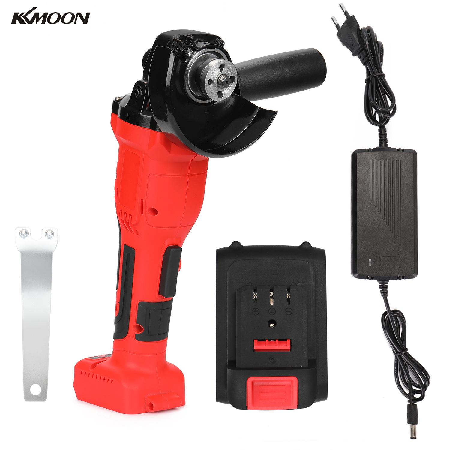 KKMOON Portable 780W DIY Brushless Cordless Impact Angle Grinder Electric Polisher Variable Speed Cutting Machine Power Tool