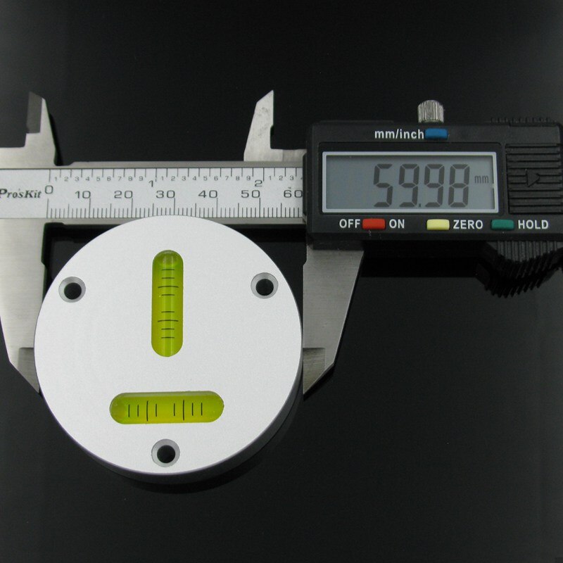 QASE 60*13MM Metal Level T-shape Level Bubble Spirit Level Horizontal Measurement Instrument for Crane Engineering Survey