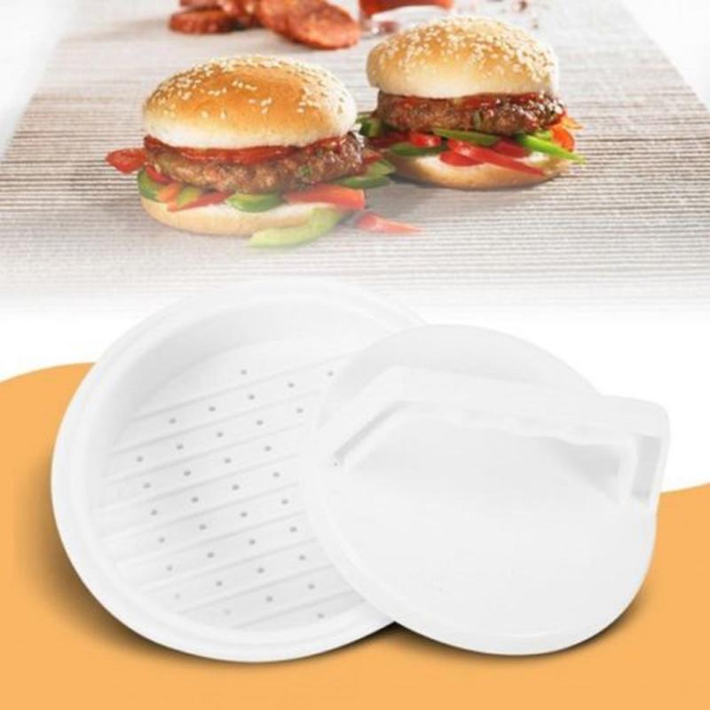 Stampo per Hamburger di forma rotonda stampo per stampi strumento per pressa per carne in plastica per alimenti carne manzo griglia hamburger creatore attrezzo da cucina