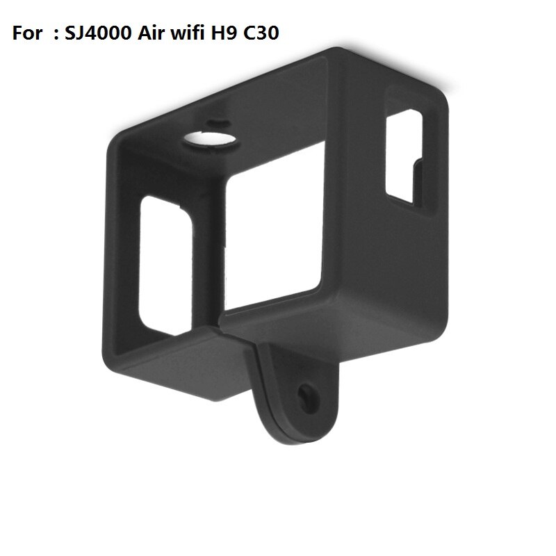 Clownfish capa protetora para câmera sjcam sj5000, acessórios de proteção com armação de proteção para sj4000 sj9 soocoo c30 eken h9: SJ4000 C30 H9 black