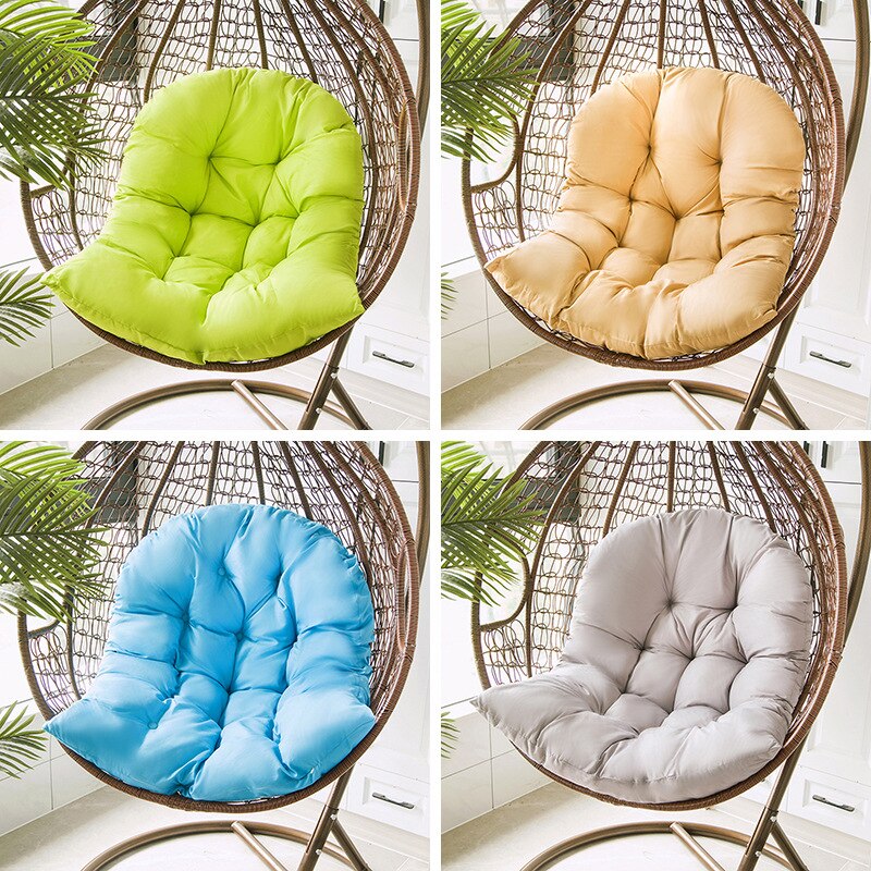 Cadeira de balanço reclinável almofada hammock pendurado cesta jardim poltrona travesseiro pátio pátio praia (sem balanço)