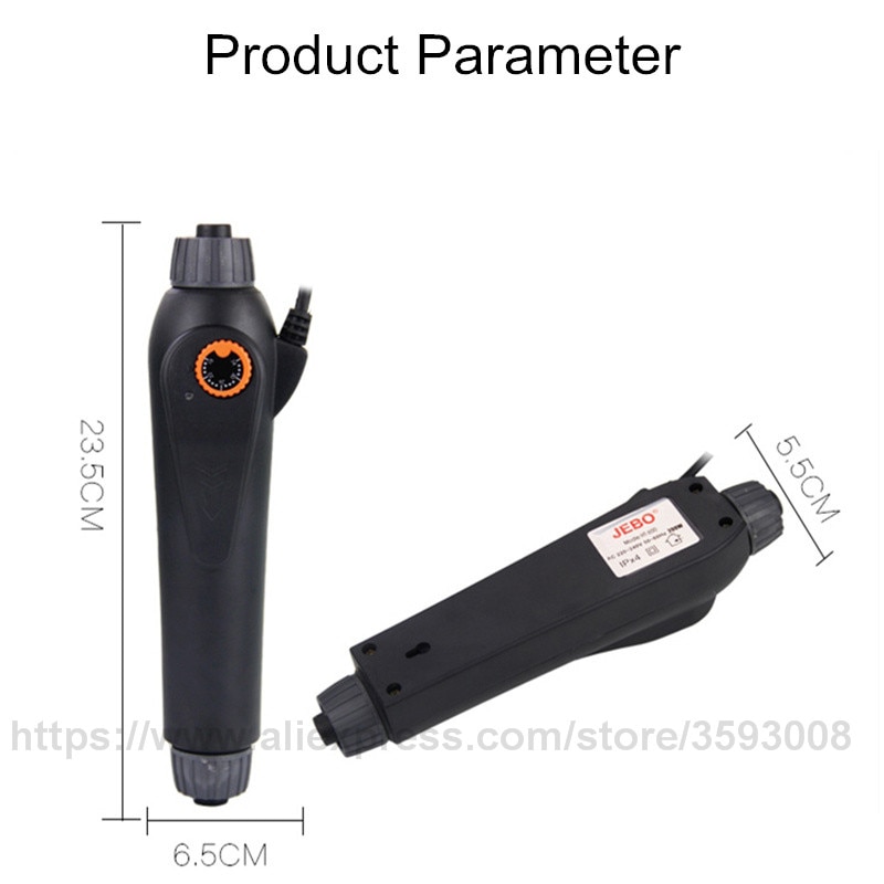 JEBO calentador de agua externo, temperatura ajustable, controlador de temperatura de tanque de peces para acuario, mejor uso con tanque de filtro 100W 200W 300w