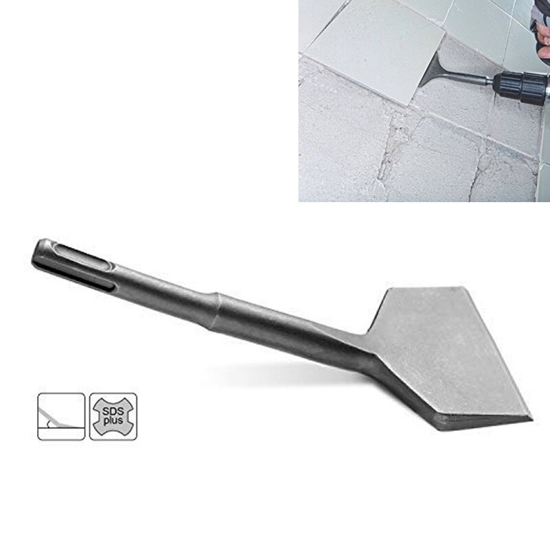 Sds plus schacht 3- inch brede elektrische hamerbeitel, schuine, zware gebogen tegelbeitel