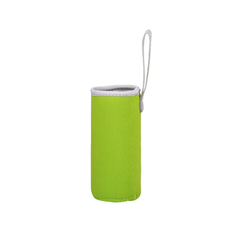 Sport Water Fles Cover Neopreen Isolator Sleeve Bag Case Voor 550Ml Draagbare Vacuüm Cup Set Sport Camping Accessoires: Green