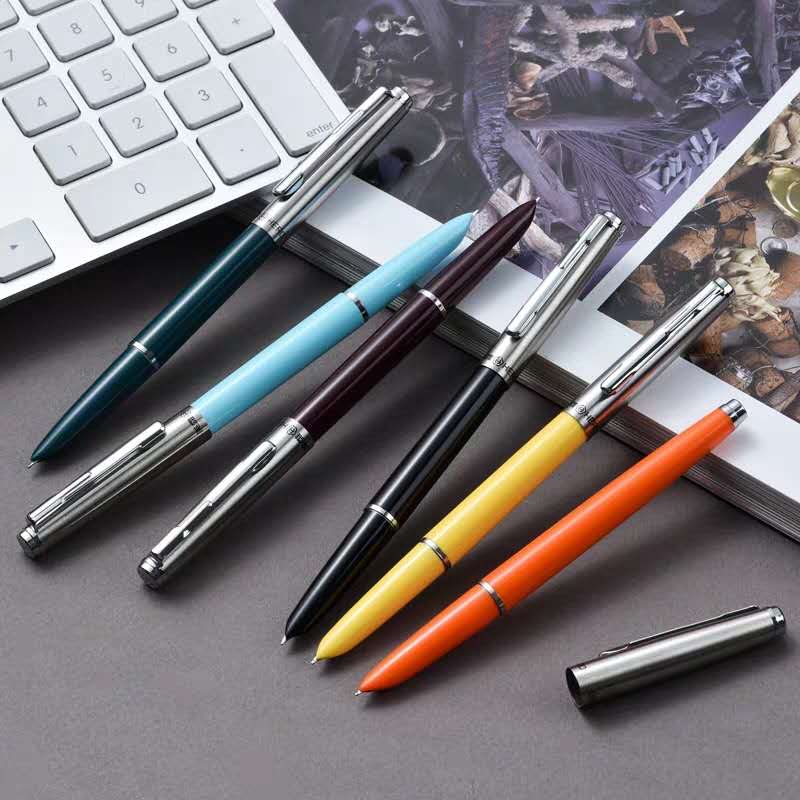 Early Hero 007 Fountain Pen Vintage Ink Pen Aerometric Filling System Fin Nib Stationery Office School Supplies Witing