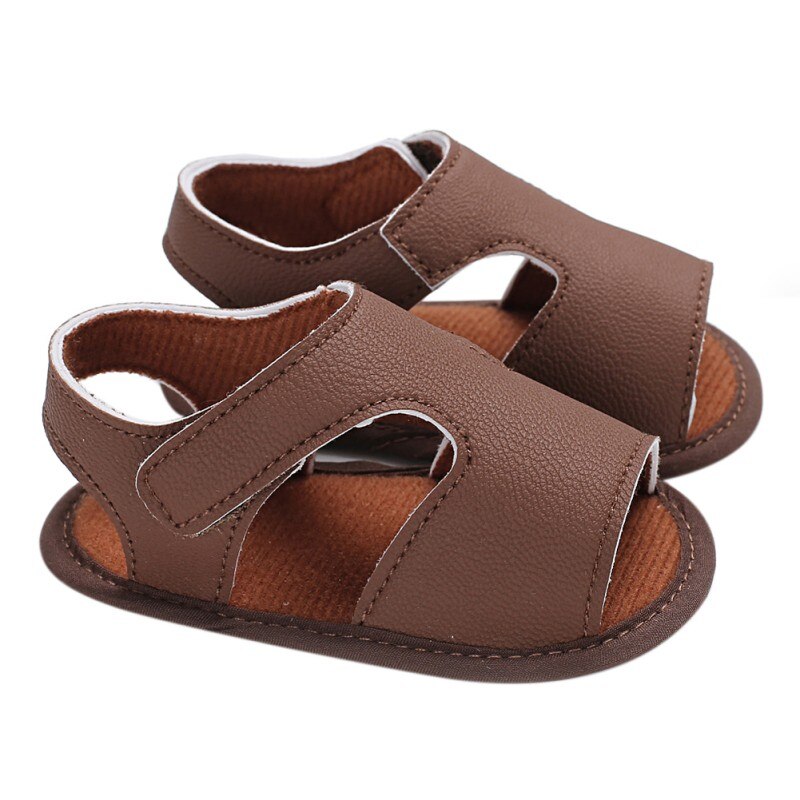 Ins Baby Jongens Zomer Schoenen Pu Zachte Bodem Sandalen Peuter Pasgeboren Casual Baby Effen Kleur Mode Schoenen: C / L