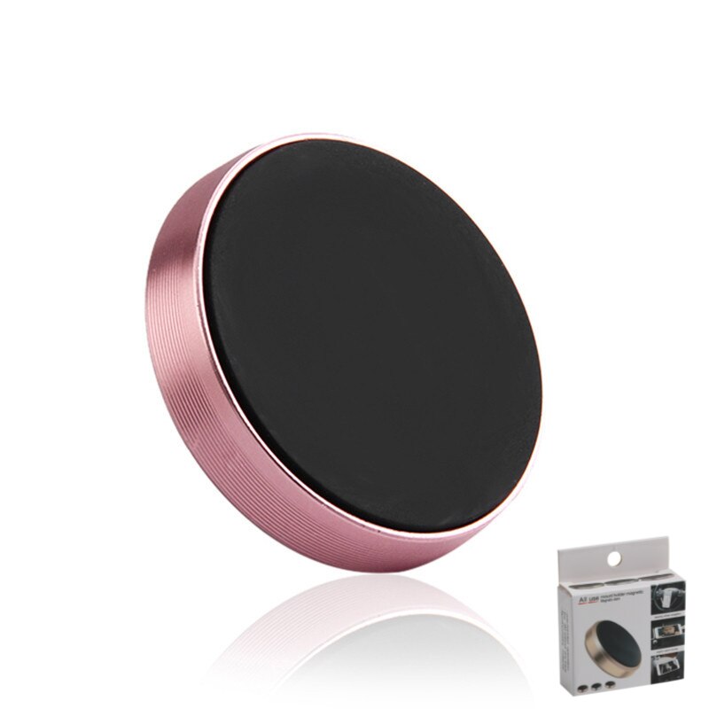 1PC support de téléphone de voiture magnétique tableau de bord aimant support de téléphone portable support de volant support mural magnétique pour iPhone Samsung: Rose