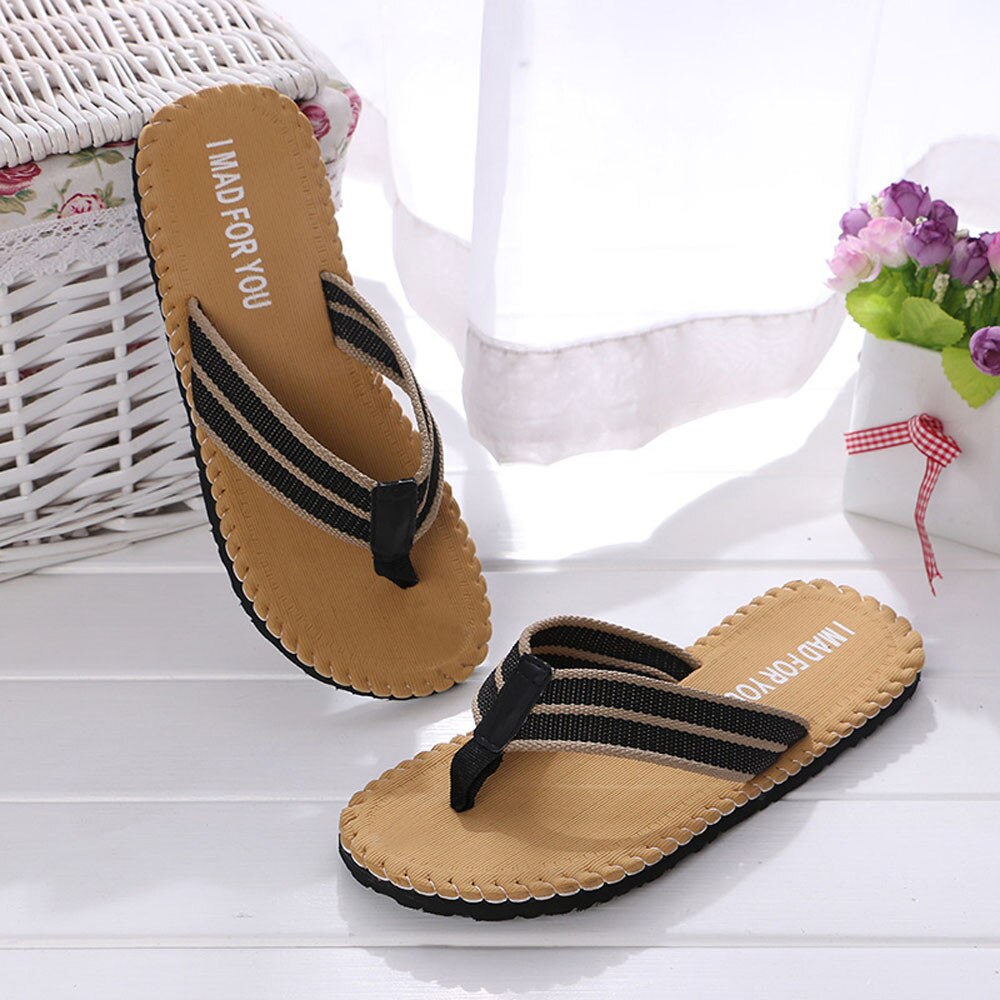Men Summer Slippers Flip Indoor Outdoor Flip Flops Shoes Summer Beach Shoes Sandals zapatos hombre FN55