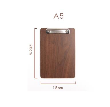 A4/A5 Wooden Memo Clipboard Meeting Record Writing Clip Board Can Hangable Student Drawing Folder File Hardboard Office: Green