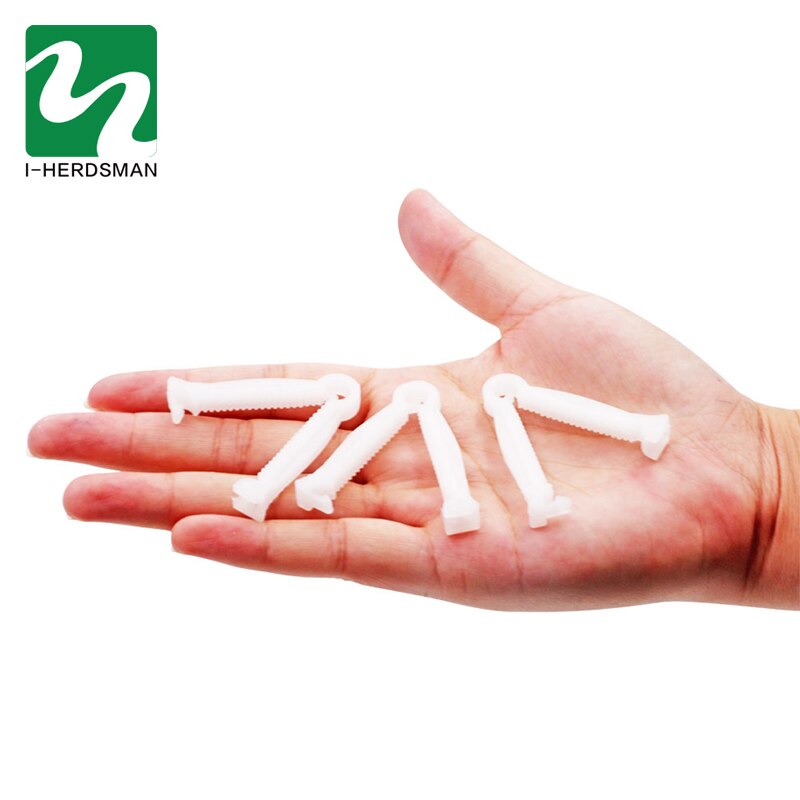 10pcs Pig Umbilical Cord Clip Disposable Safe No Toxic Durable Dog Cat Rabbit Umbilical Cord Hemostatic Clip Farm Ranch Supplies