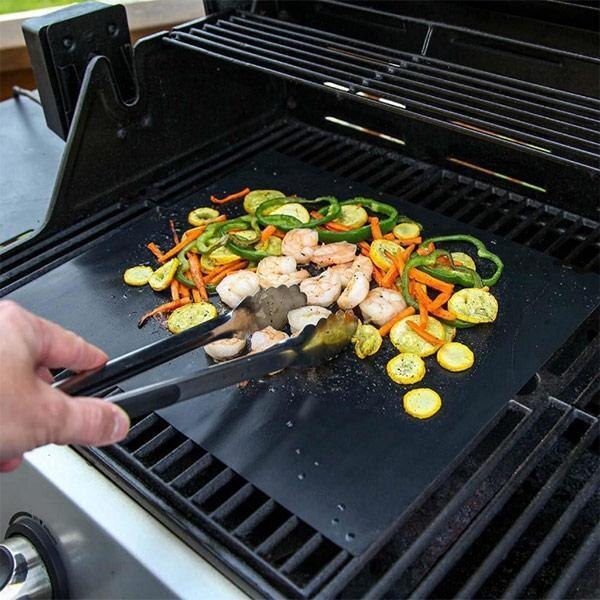 High Temperature Resistant Barbecue Mat BBQ High Temperature Resistant Barbecue Mat Reusable Teflon Cooking Plate