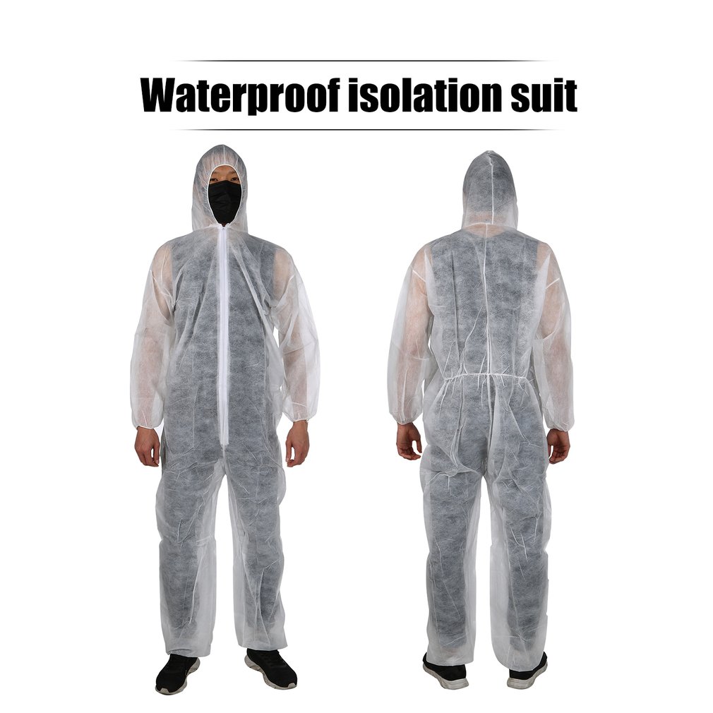 One Time Disposable Waterproof Oil-Resistant Protective Coverall for Spary Painting Decorating Clothes Overall Suit