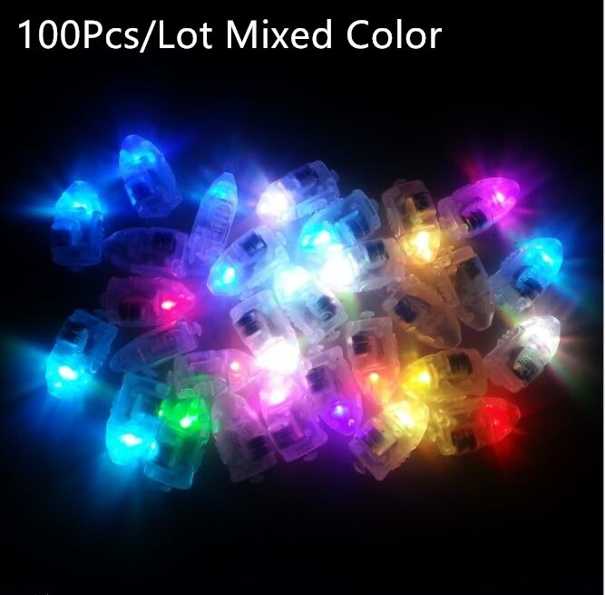 100 Stck/50 Stck LED Ball Lampen Ballon Lichter Gebühr Lichter Mond Sternen Schnur Lichter für Heimat Hochzeit Party geburtstag Dekoration: 100Stck bunt