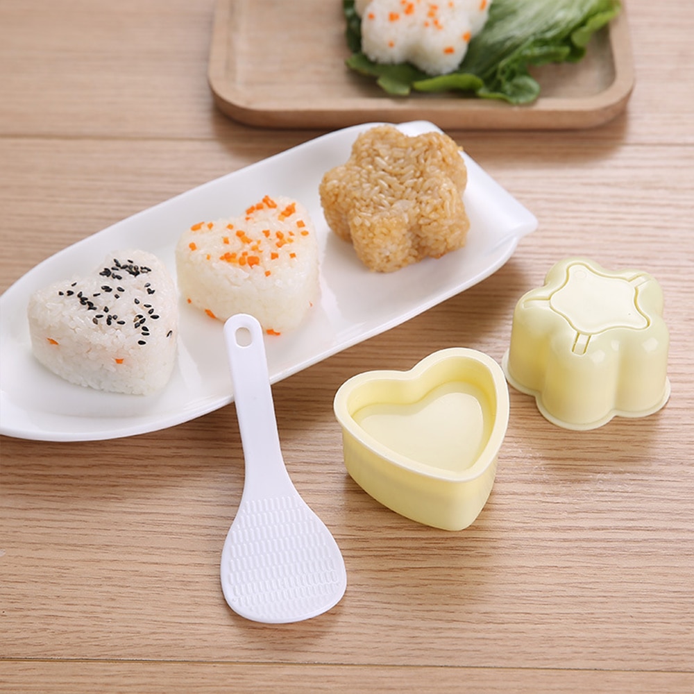 DIY Sushi Mold Onigiri Rice Ball Food Press Triangular Sushi Maker Mold Japanese Home Kitchen Bento Accessories Tools