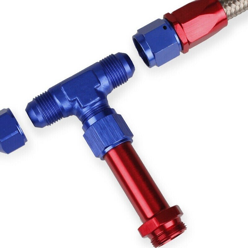 4150 Braided Dual Feed Fuel Line Kit Stainless steel braided hose oil package 7/8"-20 Fuel pipe Car Modification accessories