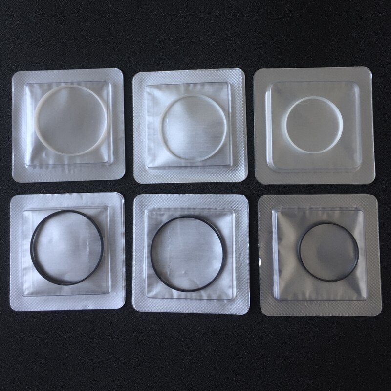 Guarnizione per orologio nera bianca DW 37.6 33.8 33.6 31.3 30.3 29.5 23.6mm diametro utilizzato per cassa frontale vetro rondella di plastica orologio sostituire parte