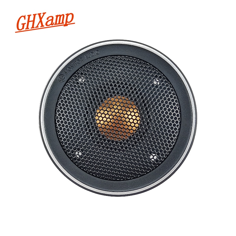 Ghxamp 3 inch Tweeter Speaker Hifi Gold Dome Treble Loudspeaker 82mm Unit for Monitor BX2 TBX025 Good With Cover 1PC