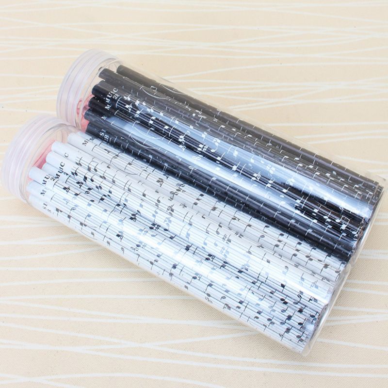 36pcs Musical Note Pencil 2B Standard Round Pencils Piano Notes Writing Drawing Tool Stationery School Student E65A