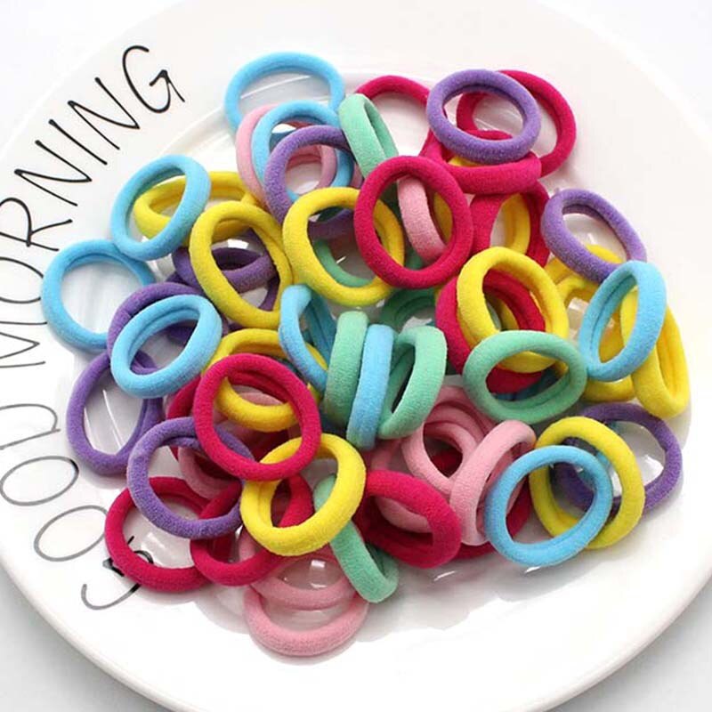 50 Pcs Kinderen Snoep Kleur Haar Touw Elastische Chouchou Haarbanden Mini Haar Ringen Rubber Band Voor Meisjes Prinses Haar accessoires: 05