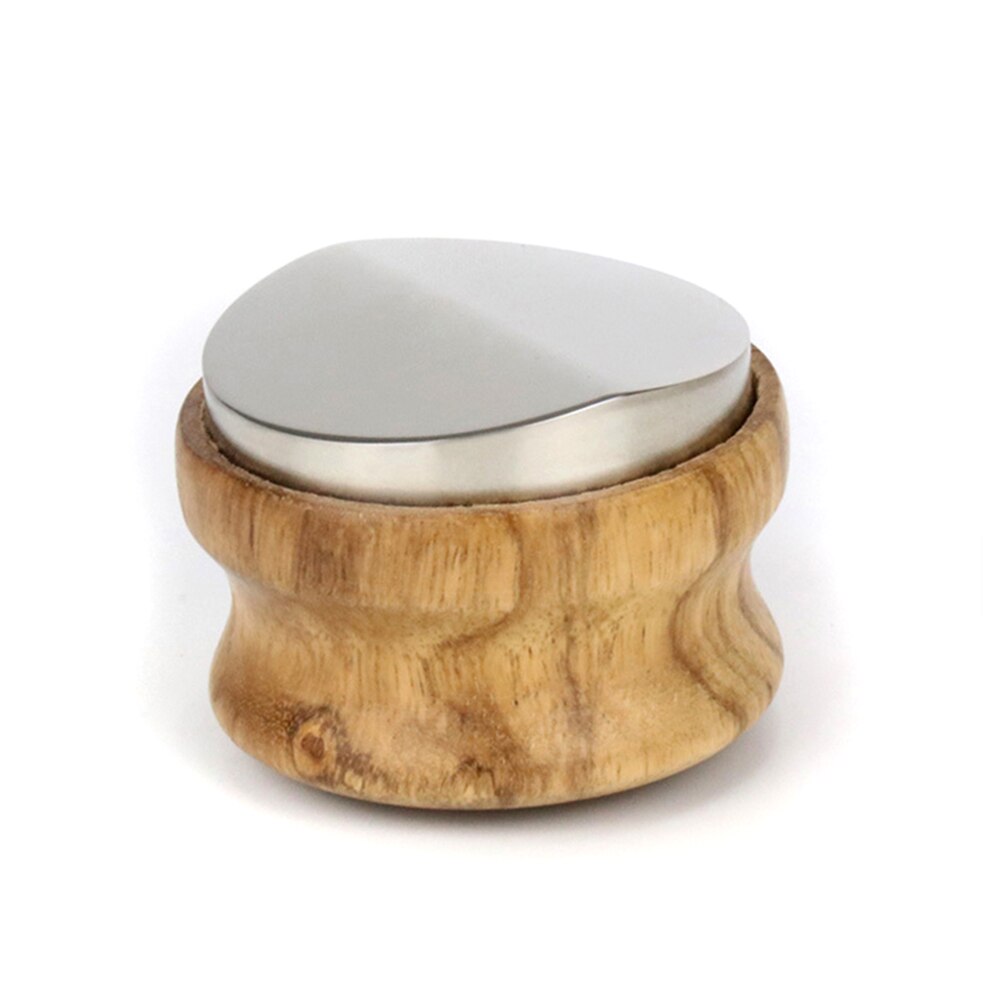Kawa dystrybutor Espresso manipulować 58mm nierdzewny stal Kawa manipulować baza z drewniany uchwyt Kawa Leveler narzędzie C44: A