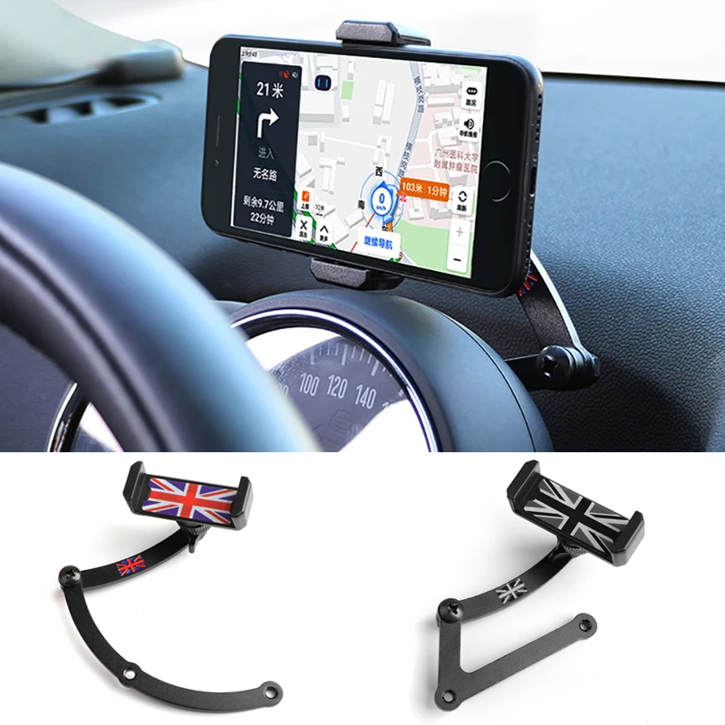 Support de téléphone pour voiture, support de téléphone pour MINI Cooper R50, R52, R55, R56, R57, R60, F54, F55, F56, F57, F60, , mobile, GPS, rapide, ket réinitialisation, accessoires