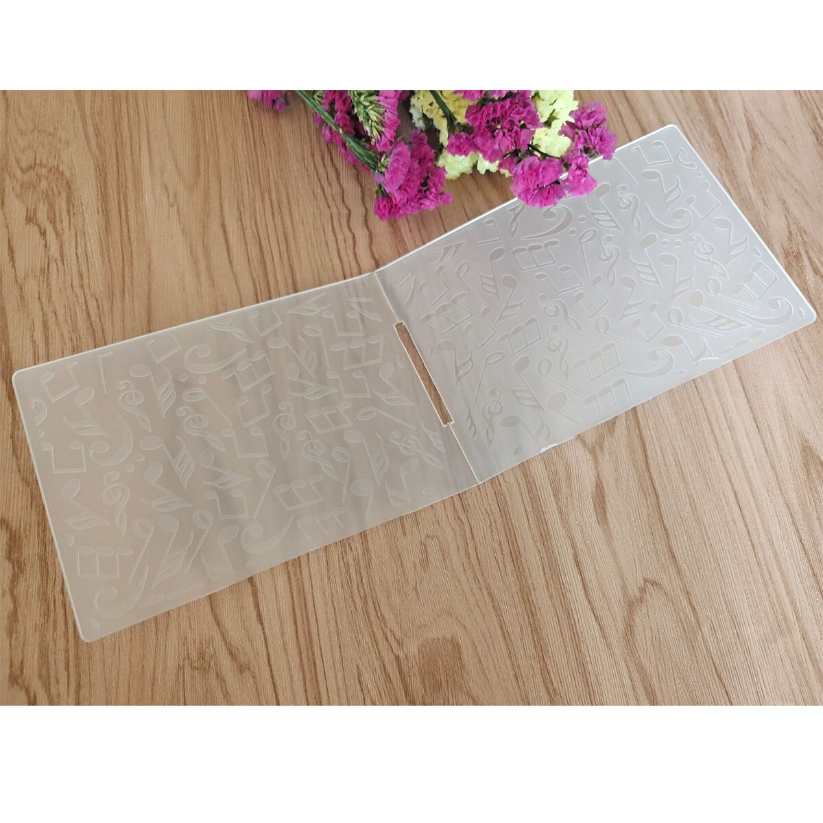 Sheet Music Plastic Embossing Folder For Scrapbooking DIY Photo Album Card Making Crafts