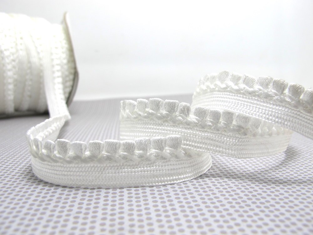 5 Yards 【WHITE】 Twisted Gevlochten Piping Lip Koord Trim | Kussen Kussen Trim | Bekleding Rand Trim Naaibenodigdheden: LC60 -13MM