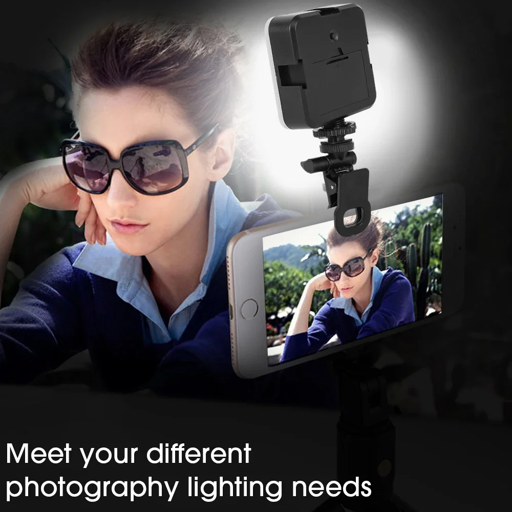 Mini LED Selfie Light Lamp met Clip Ring voor IPad Mobiele Telefoon Laptop Flash Invullichten Video Foto Ringlicht Fotografielamp