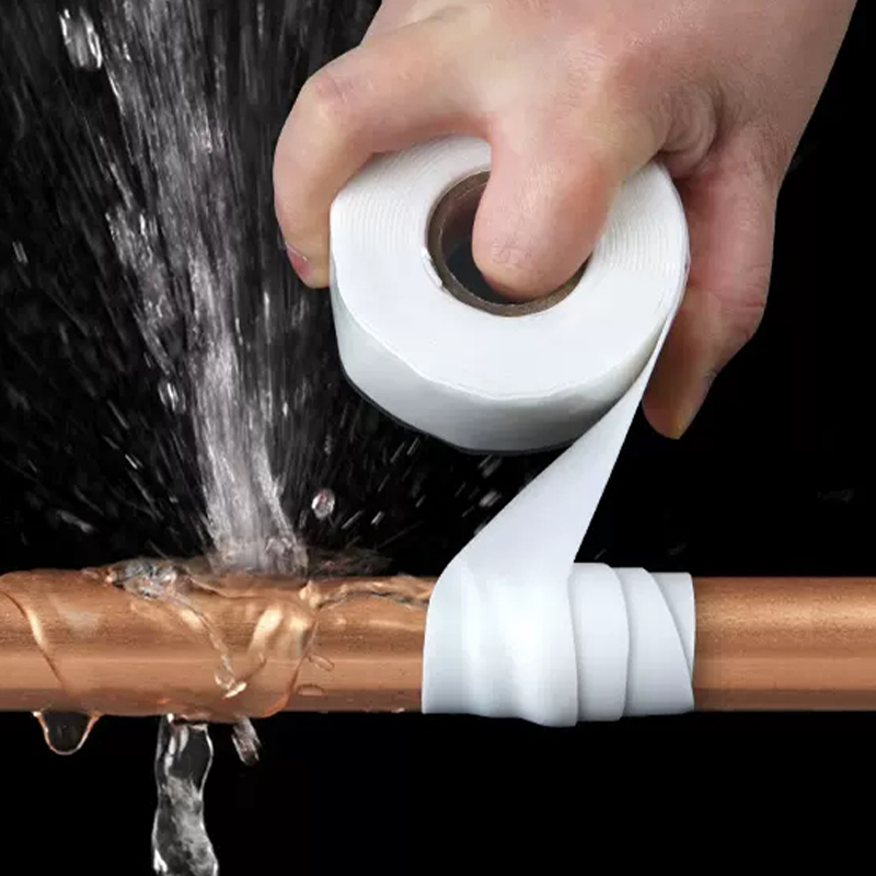 Wasserdichtes Klebeband aus Silikonkautschuk, selbstklebendes Isolierband, Mehrzweck-Notfalldrahtschlauch, starkes Reparaturband