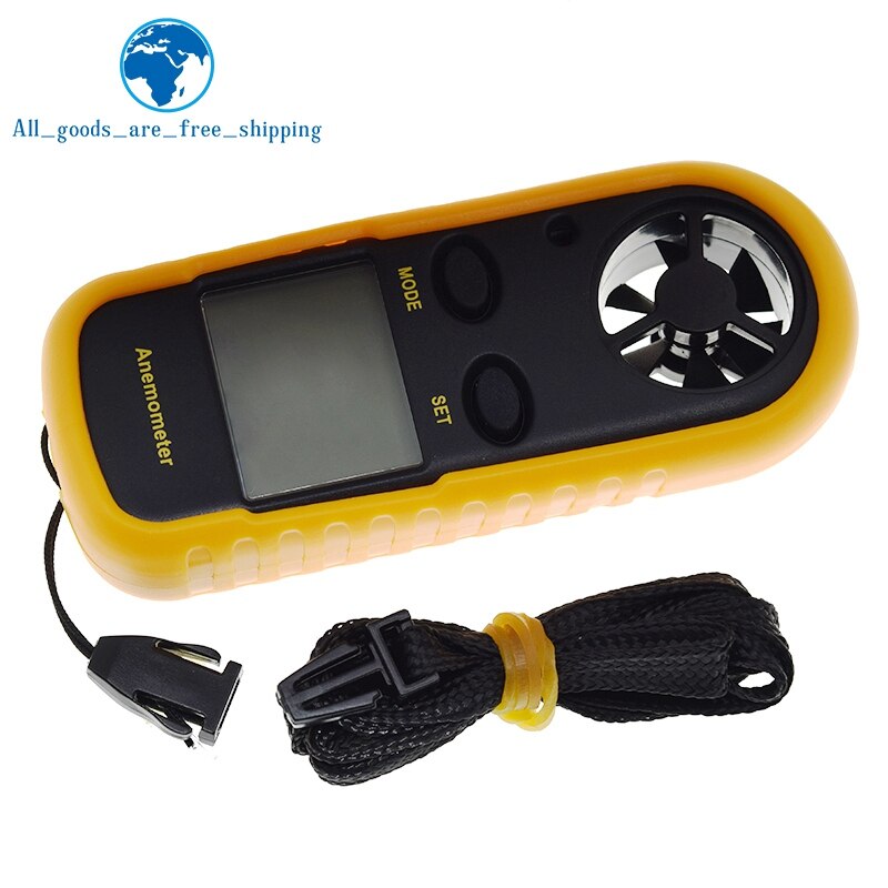 Digital Anemometer 0-30m/s Wind Speed Meter -10 ~ 45C Temperature Tester Anemometro With LCD Backlight Display