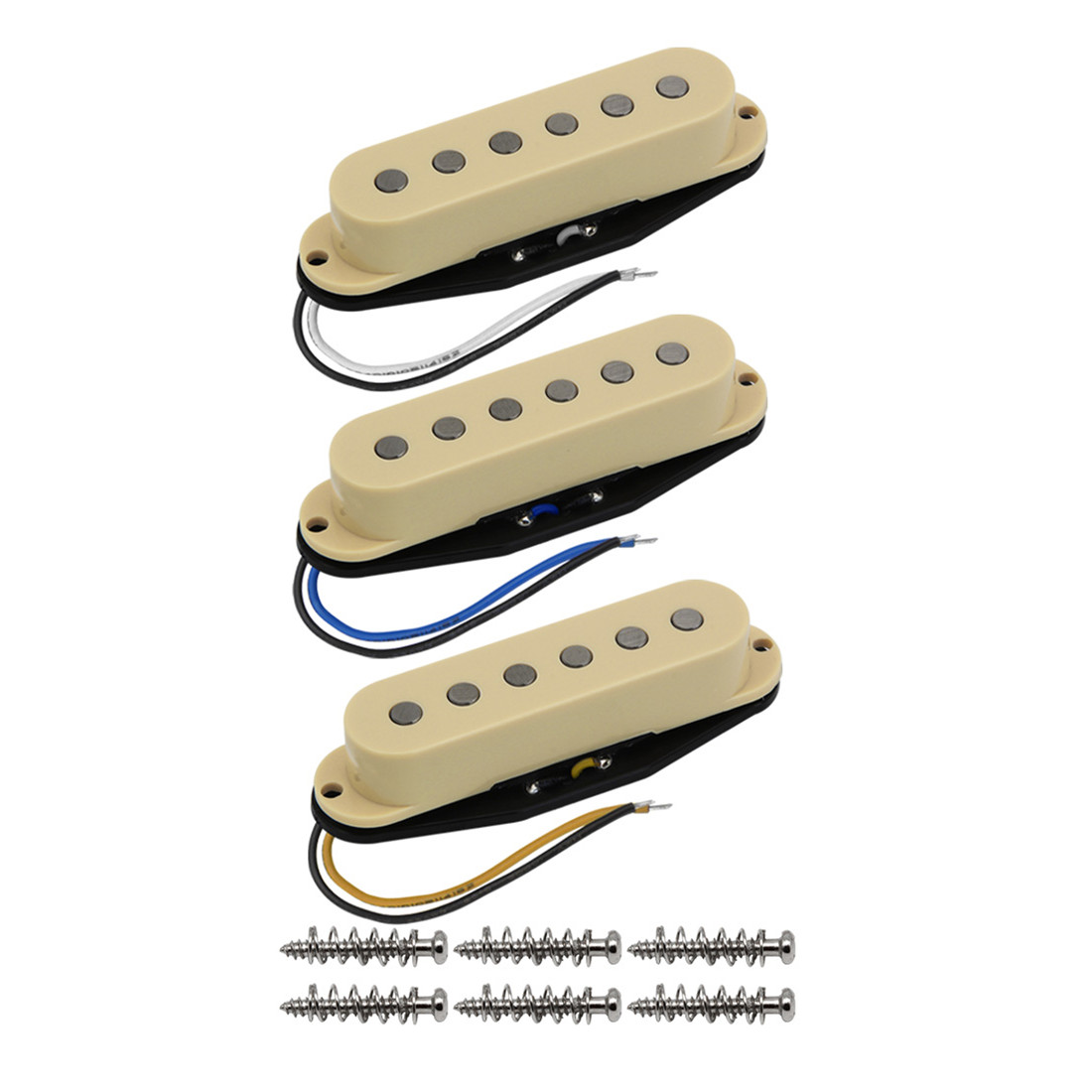 FLEOR 3 Copri Pickup Singola Bobina SSS Per Chitarra Elettrica FD ST - Attivi, Tutte Le Taglie, Nuovi - Foto 3