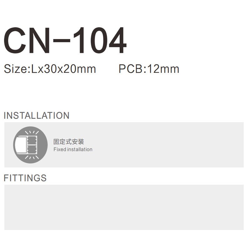 Aluminum alloy surface mounted 0.5m long LED lamp slot display cabinet plywood radiator upper and lower light-emitting shell.