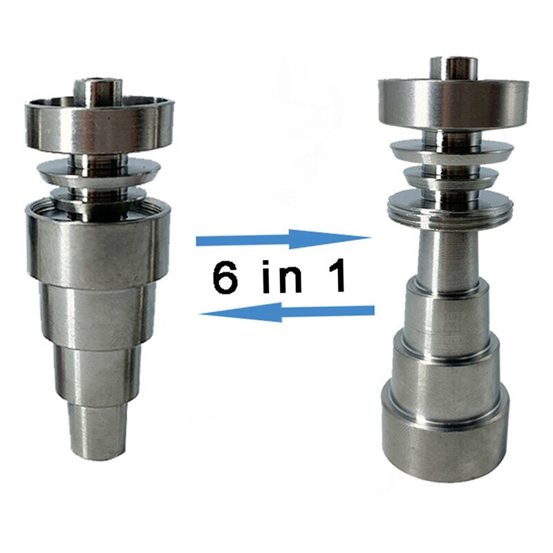 2 Pieces Titanium Wax Tool Stainless Steel Cap Wax Tool Universal 6 in 1 Metal Wax Tool Waterproof Rustproof Wax Carving