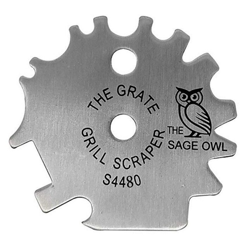 Portable Metal BBQ Grills Grate Cleaner Cleaning Barbecue Scraper Scrubber Tool Stainless Steel Grill Scraper BBQ Accessories: B