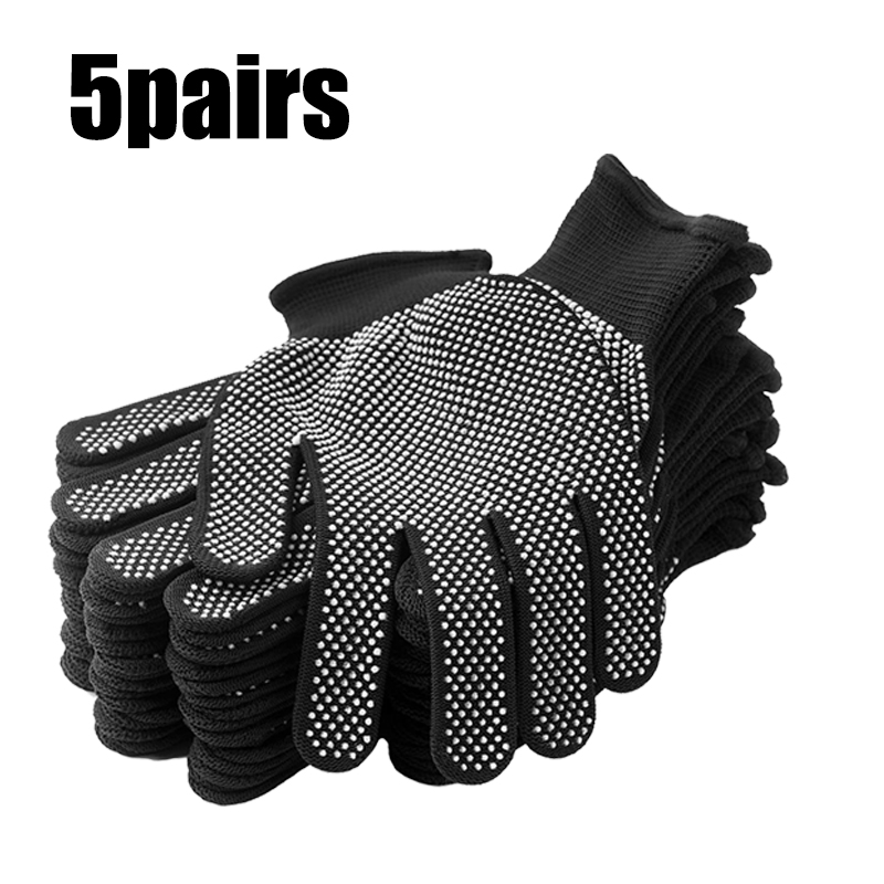 5 pares de guantes antideslizantes para montar al aire libre con pantalla táctil para hombres y mujeres guantes ligeros finos transpirables Anti-uv guantes para conducir: Blanco